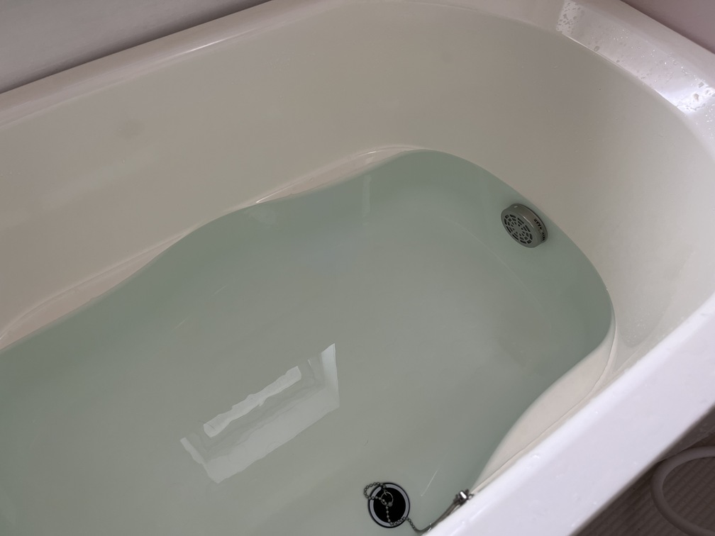 風呂釜配管洗浄中④
